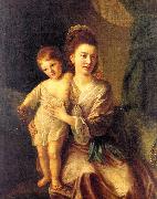 Hone, Nathaniel Anne Gardiner with her Eldest Son Kirkman oil on canvas